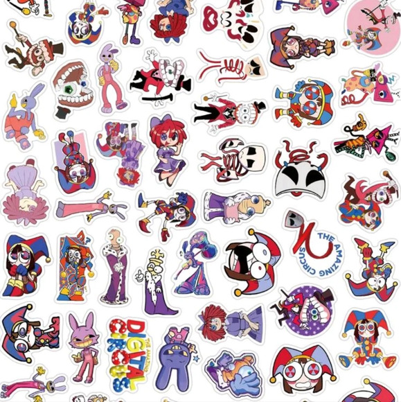 The amazing digital circus kids TV show cartoon anime clowns strange characters - Picture 2 of 9